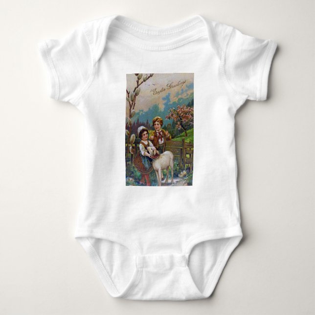 Påsk Hälsning 1908 Tee (Framsida)