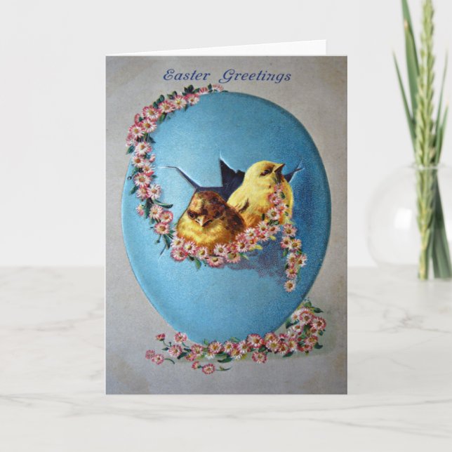 Påsk Hälsning 1909 Helgkort (Framsida)