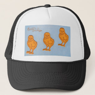 Påsk Hälsning Chick Blue Keps