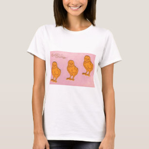 Påsk Hälsning Chick Rosa T Shirt