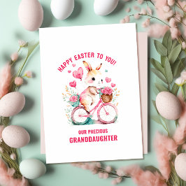 Påsk Hälsning farmdotter Bunny Riding Bike Kort