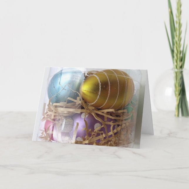 PÅSK HÄLSNING FÖR FAMILJ OCH VÄNNER KORT (Framsida)