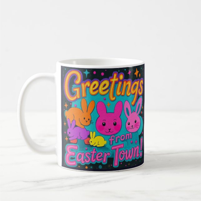 Påsk Hälsning från förbundsstaterna Kaffemugg (Vänster)