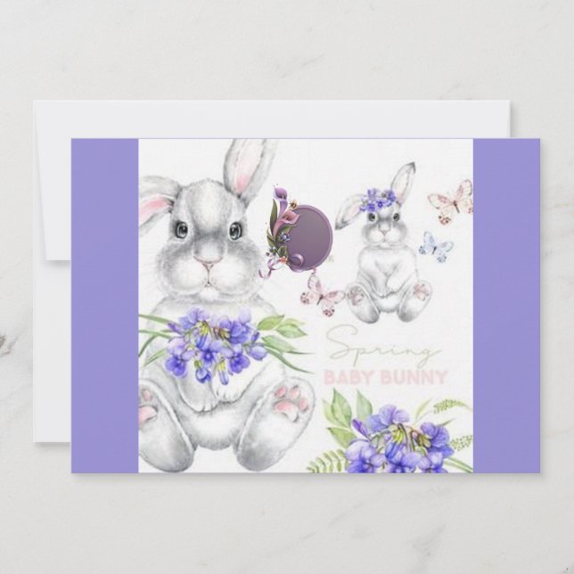 Påsk Hälsning från vår familj till ditt kort (Framsida)