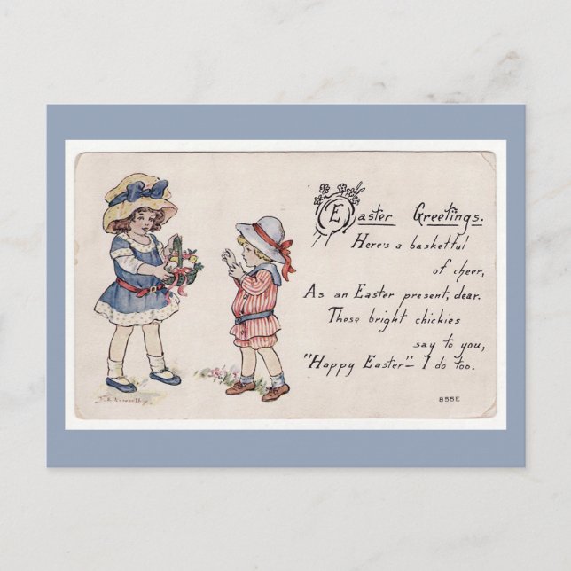 Påsk Hälsning Helg Vykort (Framsida)