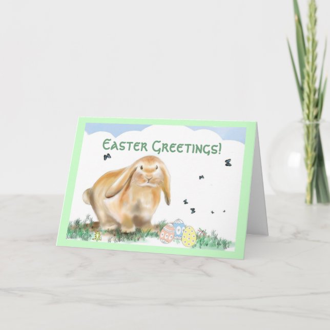 Påsk Hälsning Helgkort (Framsida)