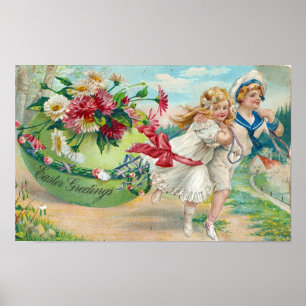 Påsk Hälsning Poster
