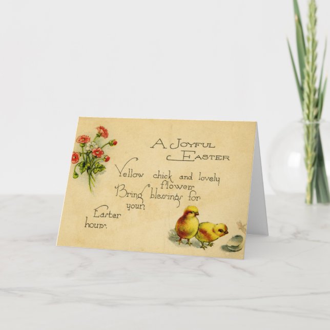 Påsk-hälsningskort (ca 1915) helgkort (Framsida)