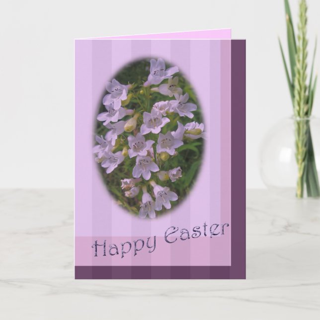 Påsk-hälsningskort - Foxglove Beard-Tunga Helgkort (Framsida)