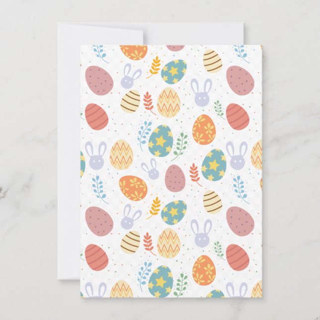 Påsk-hälsningskort Julkort (Framsida)