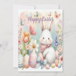 Påsk-hälsningskortets vattenfärg i personlig julkort