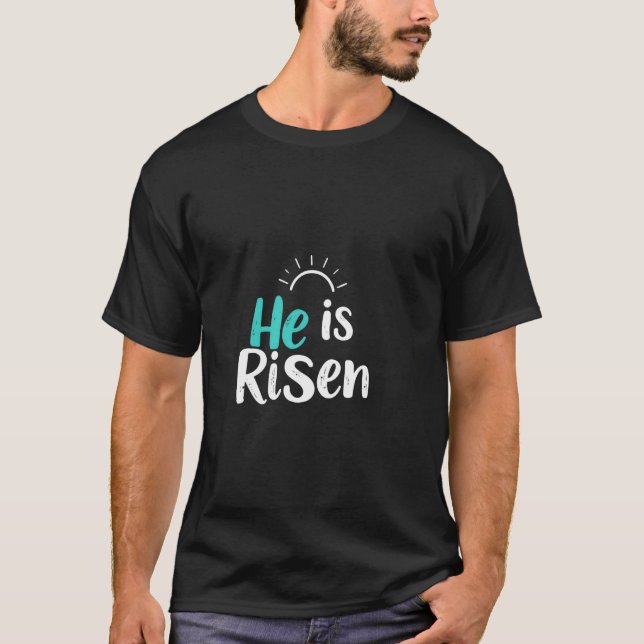Påsk han är uppstånden t shirt (Framsida)