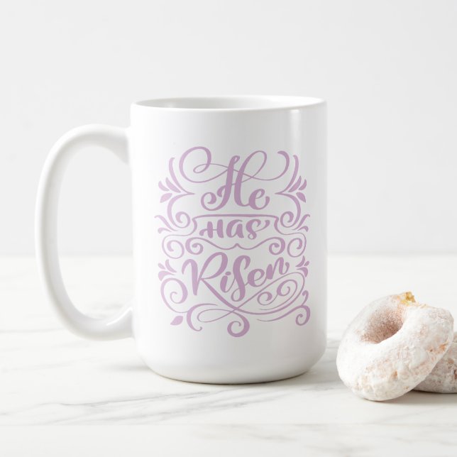 Påsk har fått tag på kristen lavender kaffemugg (Med munk)