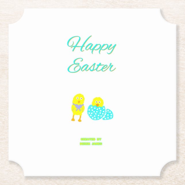 Påsk Hatchlings Biljett Papper Underlägg (Framsida)