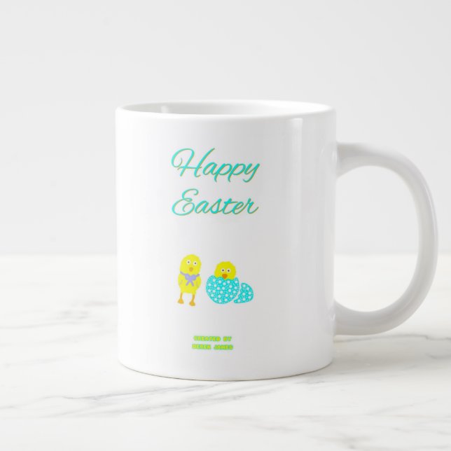 Påsk Hatchlings Jumbo Coffee Mugg (Höger)