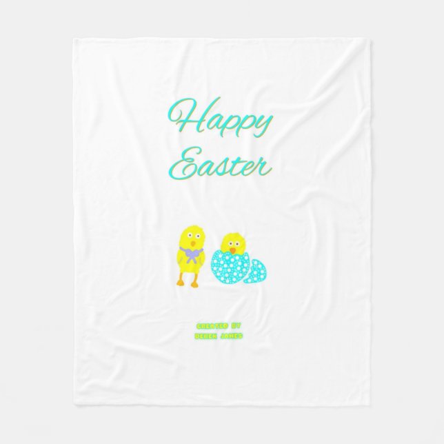Påsk Hatchlings Medium Fleece Blanket (Framsidan)