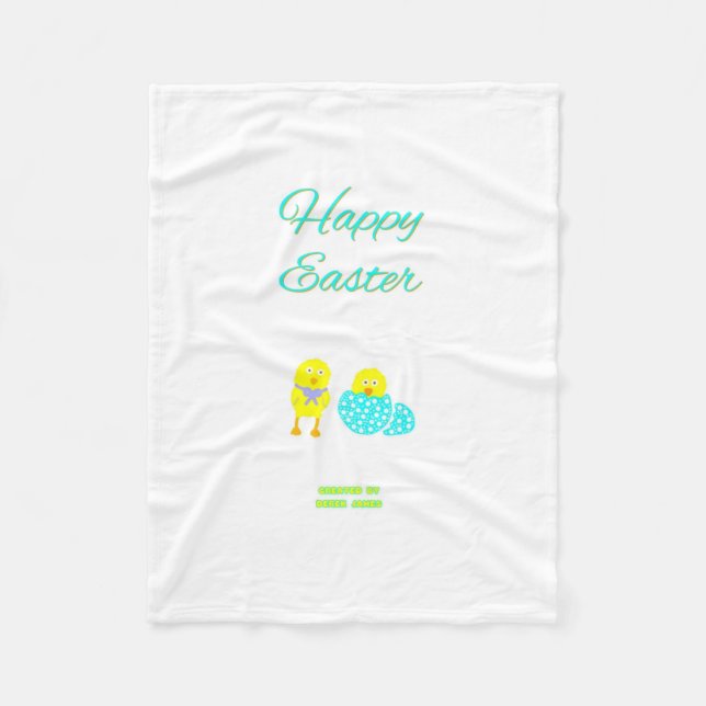 Påsk Hatchlings Small Fleece Blanket (Framsidan)