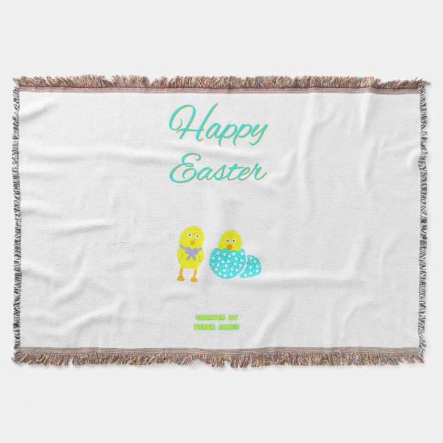 Påsk Hatchlings Throw Blanket Filt (Framsidan)