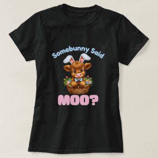 Påsk Highland Ko T Shirt