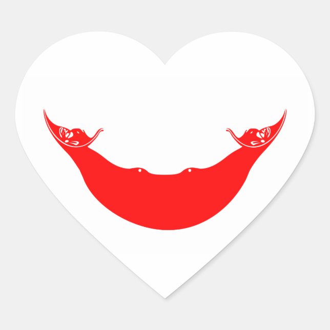 påsk hjärtformat klistermärke (Framsida)