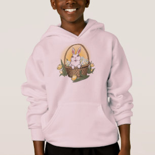 Påsk Hoodie Påskhare Basket Barn Hoodie Tröja