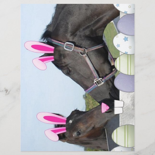 Påsk Horse och Poney (Framsida)