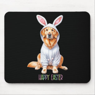 Påsk Hund Bunny Vår Golden Retriever Påsk Eg Musmatta