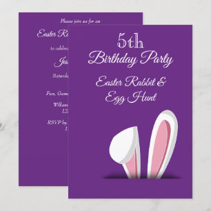 Påsk Hunt 5:e födelsedagen Inbjudningar
