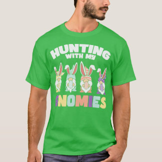 Påsk Hunting with my Gnomies Bunnies Eggs T Shirt