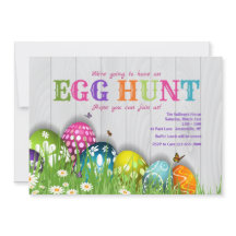 Påsk i den trädgårds- inbjudan