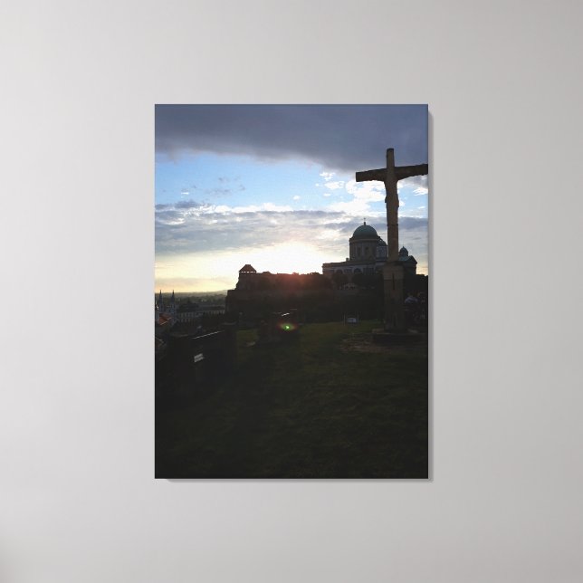 Påsk i Esztergom Ungern Canvastryck (Framsida)