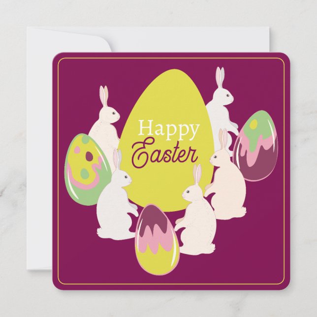 Påsk inbjudan. inbjudningar (Framsida)