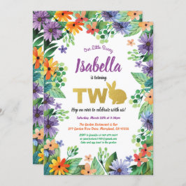 Påsk inbjudan till 2-års födelsedagsfest