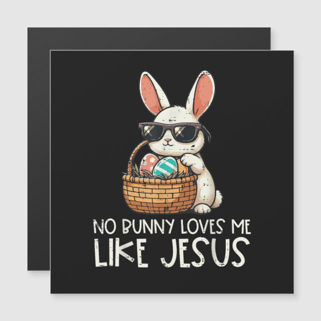 Påsk Ingen kanin älskar mig som Jesus Kristus (Fram/baksida)