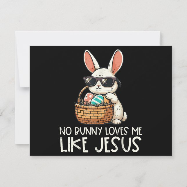 Påsk Ingen kanin älskar mig som Jesus Kristus Spara Datumet (Framsida)