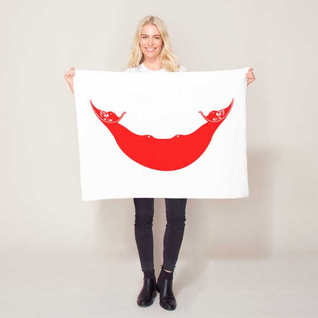 Påsk Island Flagga Fleecefilt (På plats)