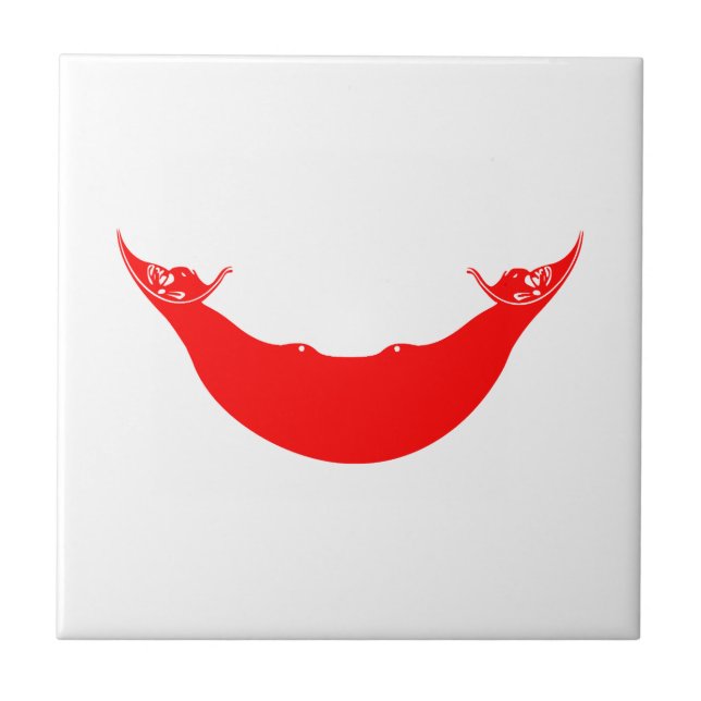 Påsk Island Flagga Kakelplatta (Framsidan)