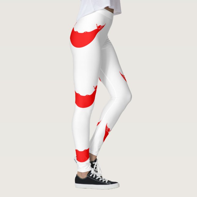 Påsk Island Flagga Leggings (Höger)