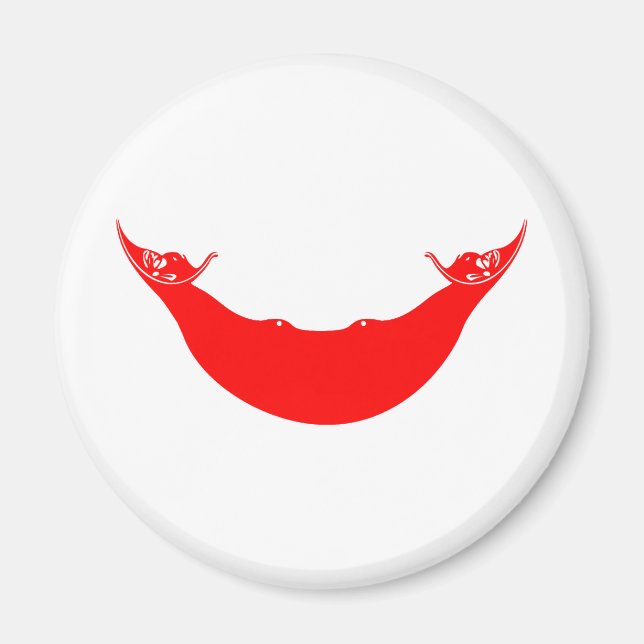 Påsk Island Flagga Magnet (Framsidan)