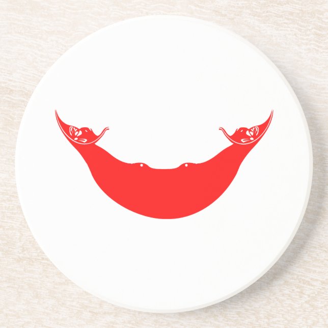 Påsk Island Flagga Underlägg (Framsidan)