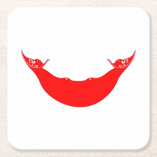 Påsk Island Flagga Underlägg Papper Kvadrat (Framsidan)