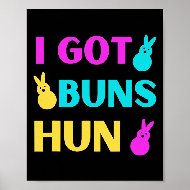 Påsk - Jag Har Buns Marshmallow Candy Bunnie Poster (Framsidan)