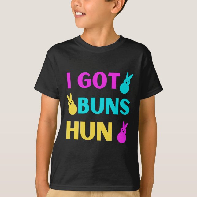 Påsk - Jag Har Buns Marshmallow Candy Bunnie T Shirt (Framsida)