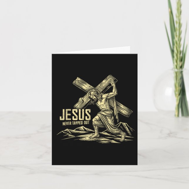 Påsk Jesus är aldrig ute på rekreationssolda Kort (Framsida)