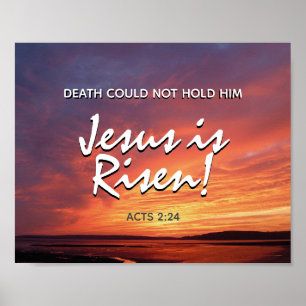 PÅSK Jesus har fått Snyggt Scenia Sunset Poster