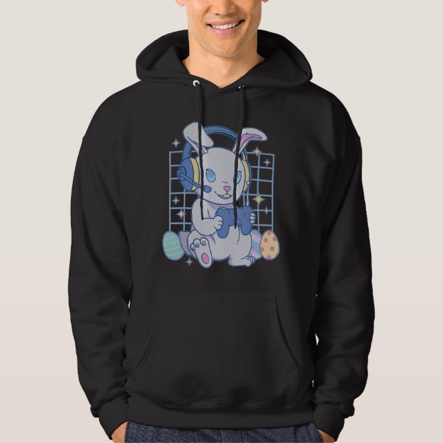 Påsk, kanin Girls Dam Barn Påsk Hoodie (Framsida)