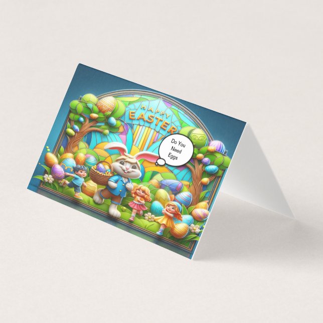 Påsk kanin, magiskt land kort (Framsida)