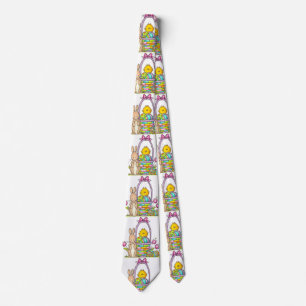 Påsk-kanin med Basket TIE Slips