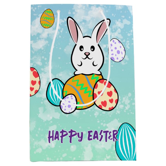 Påsk-kanin på Påskägget (Framsidan)
