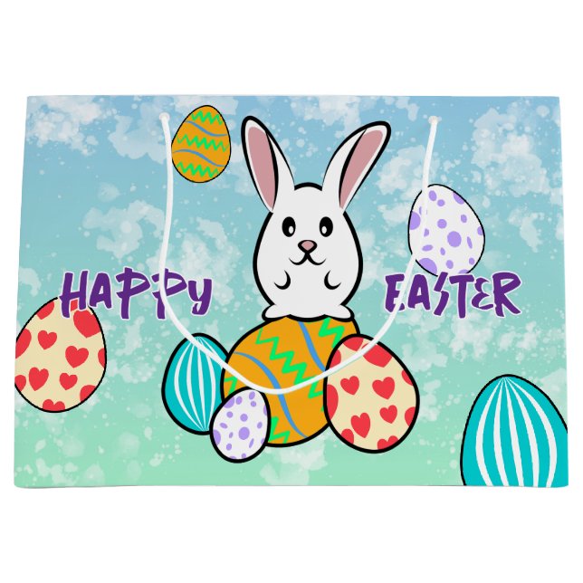 Påsk-kanin på Påskägget (Framsidan)